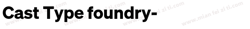 Cast Type foundry字体转换